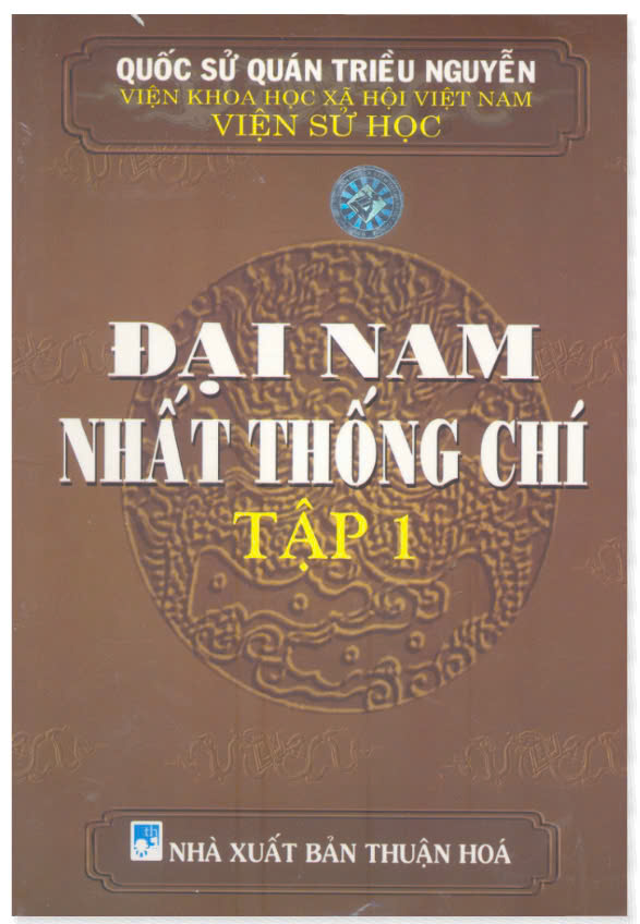 Đại Nam Nhất Thống Chí Quyển 1